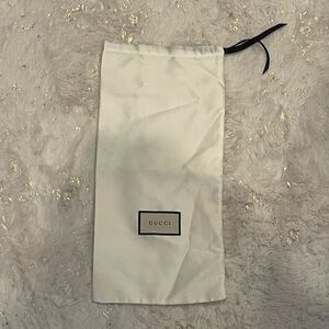 Gucci Dust Bag White Satin Sack 17”x 8" Duster Shoe Bag with Drawstring